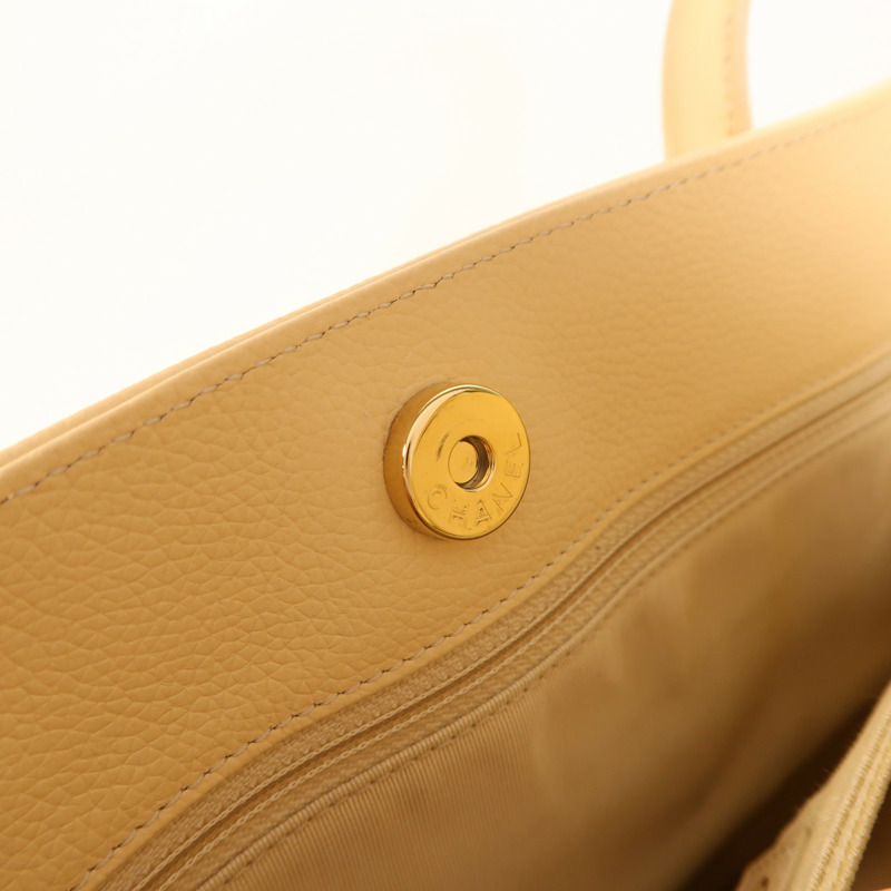 CHANEL 牛皮皮革Executive Cerf Tote金扣手挽肩背兩用袋-25