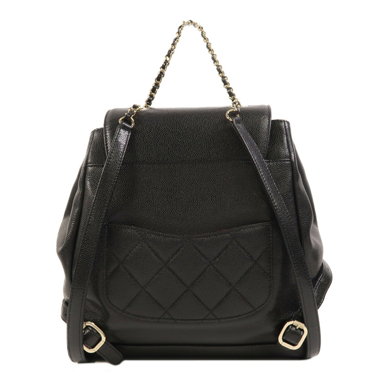 CHANEL 牛皮皮革Affinity Backpack金扣背包-1