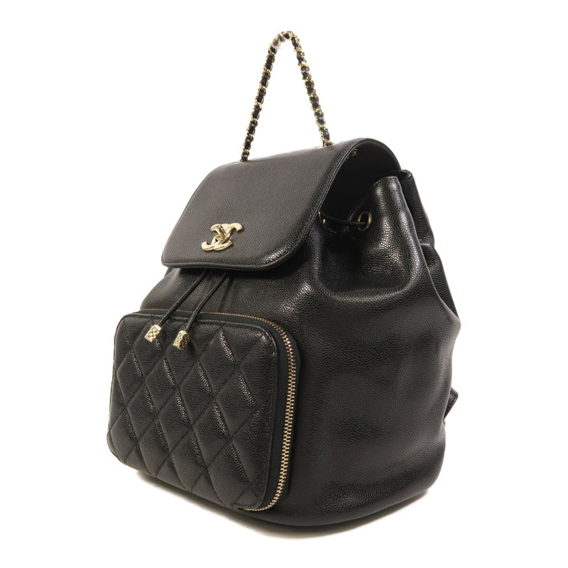 CHANEL 牛皮皮革Affinity Backpack金扣背包-2