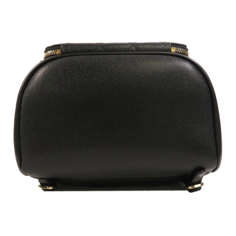 CHANEL 牛皮皮革Affinity Backpack金扣背包-3