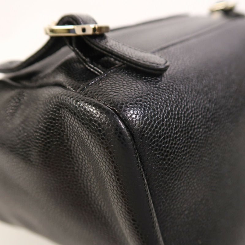 CHANEL 牛皮皮革Affinity Backpack金扣背包-13