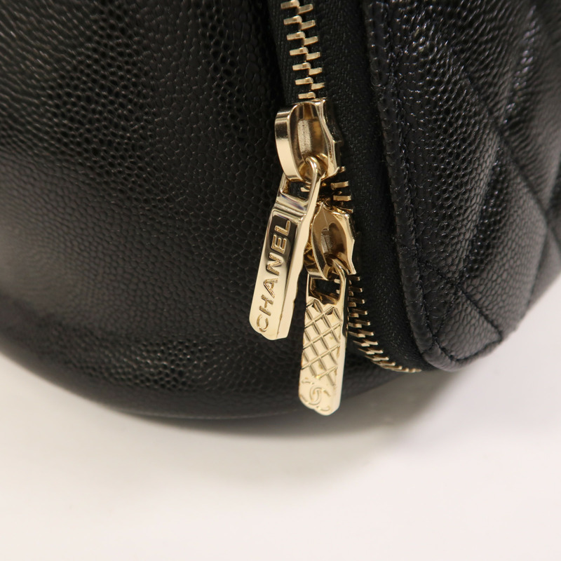 CHANEL 牛皮皮革Affinity Backpack金扣背包-14