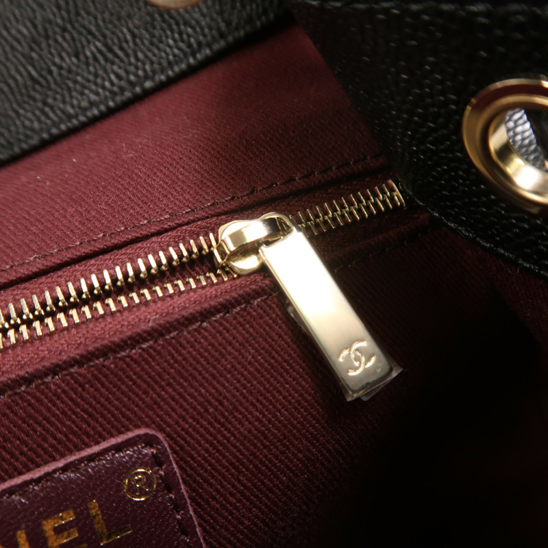 CHANEL 牛皮皮革Affinity Backpack金扣背包-15