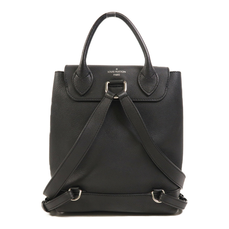 LOUIS VUITTON 牛皮皮革Lock Me Backpack銀扣背包-1