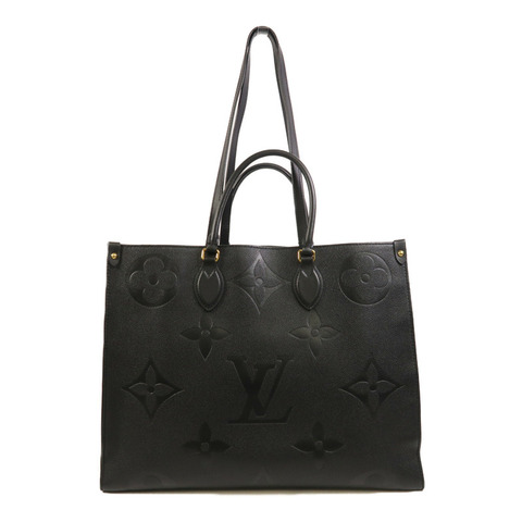 LOUIS VUITTON Monogram Empreinte On The Go GM金扣手挽肩背兩用袋
