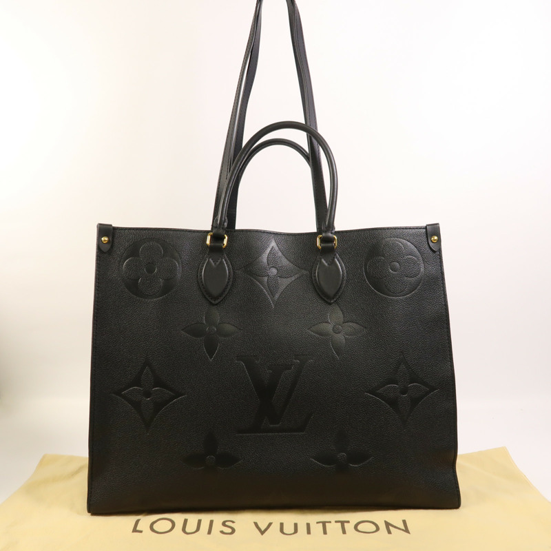 LOUIS VUITTON Monogram Empreinte On The Go GM金扣手挽肩背兩用袋-8