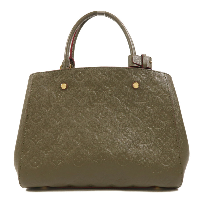 LOUIS VUITTON Monogram Empreinte Montaigne MM金扣手挽肩背兩用袋-1