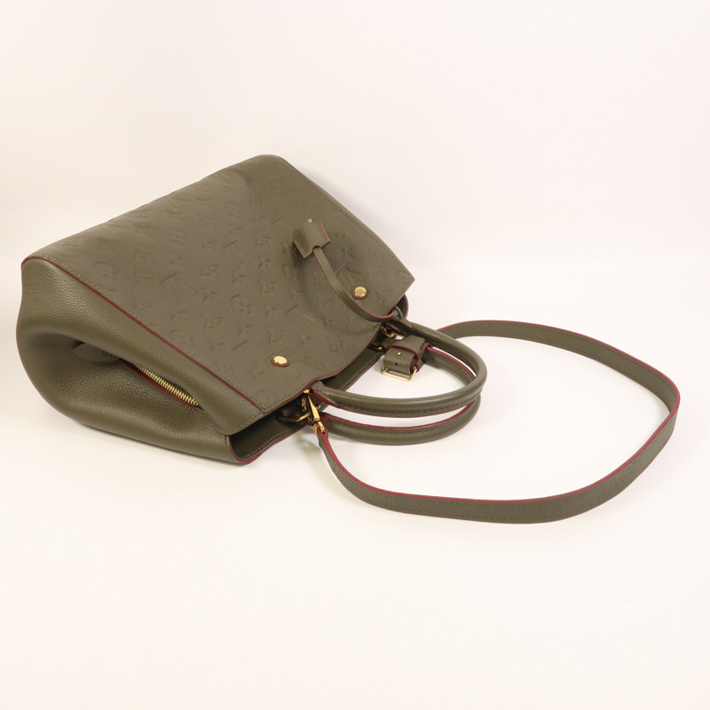 LOUIS VUITTON Monogram Empreinte Montaigne MM金扣手挽肩背兩用袋-9