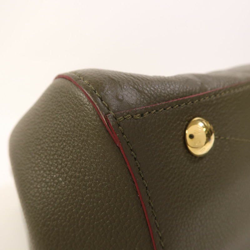 LOUIS VUITTON Monogram Empreinte Montaigne MM金扣手挽肩背兩用袋-12