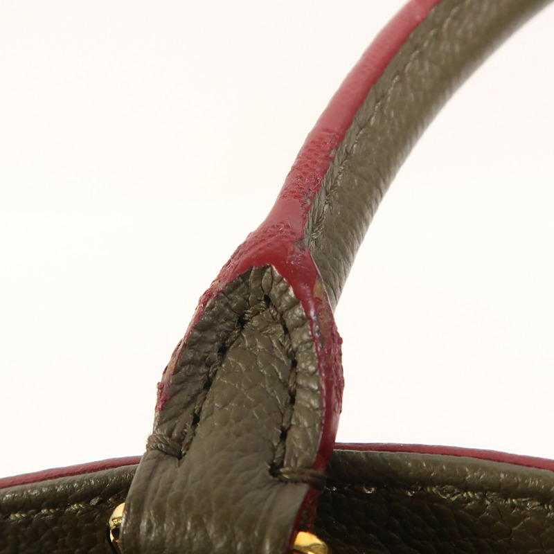 LOUIS VUITTON Monogram Empreinte Montaigne MM金扣手挽肩背兩用袋-17