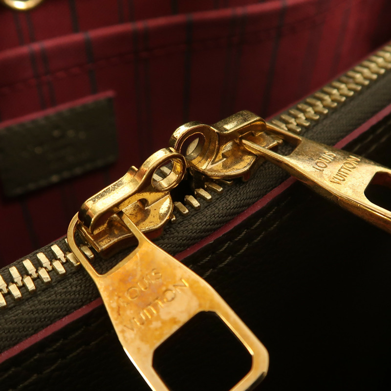 LOUIS VUITTON Monogram Empreinte Montaigne MM金扣手挽肩背兩用袋-20