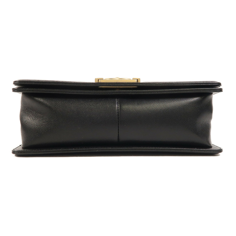 CHANEL 牛皮皮革Boy 25金扣鏈帶肩背袋-3