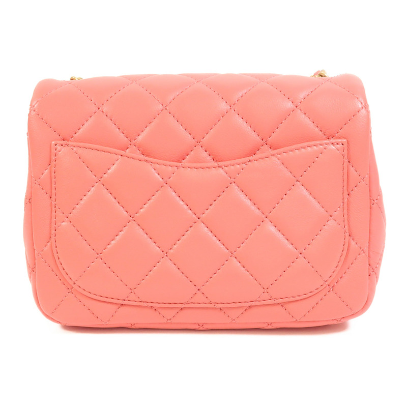 LOUIS VUITTON 羊皮皮革Mini Classic 17金扣鏈帶肩背袋-1