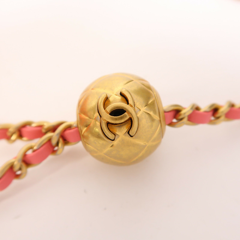 LOUIS VUITTON 羊皮皮革Mini Classic 17金扣鏈帶肩背袋-15