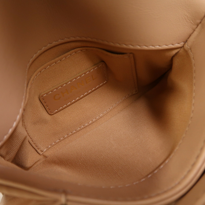 CHANEL 牛皮皮革2 Way Shoulder Bag金扣手挽肩背兩用袋-6