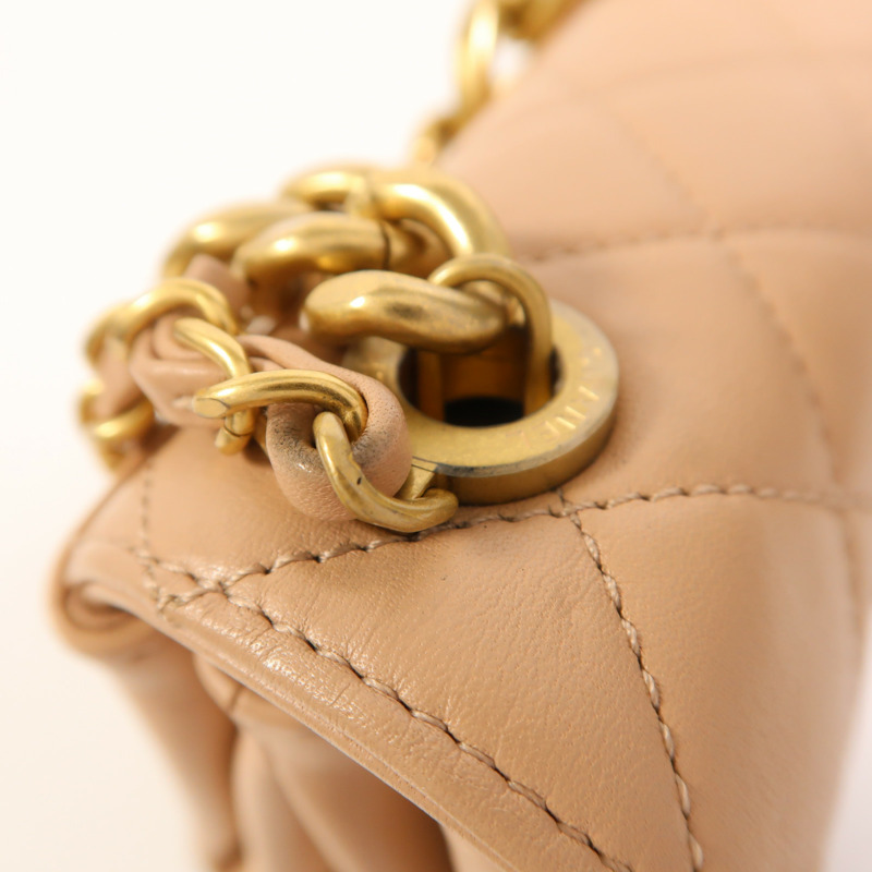 CHANEL 牛皮皮革2 Way Shoulder Bag金扣手挽肩背兩用袋-17