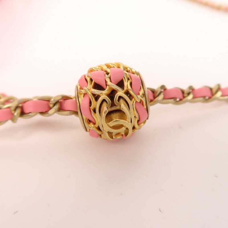 CHANEL 羊皮皮革Mini Classic 20金扣鏈帶肩背袋-14