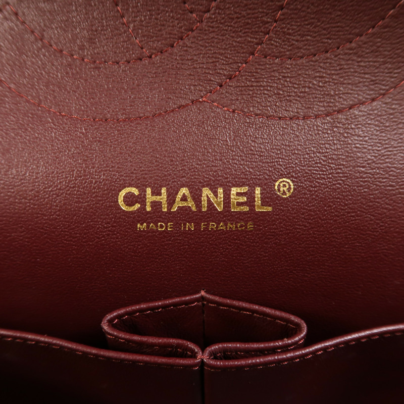 CHANEL 羊皮皮革Large Classic金扣鏈帶肩背袋-5