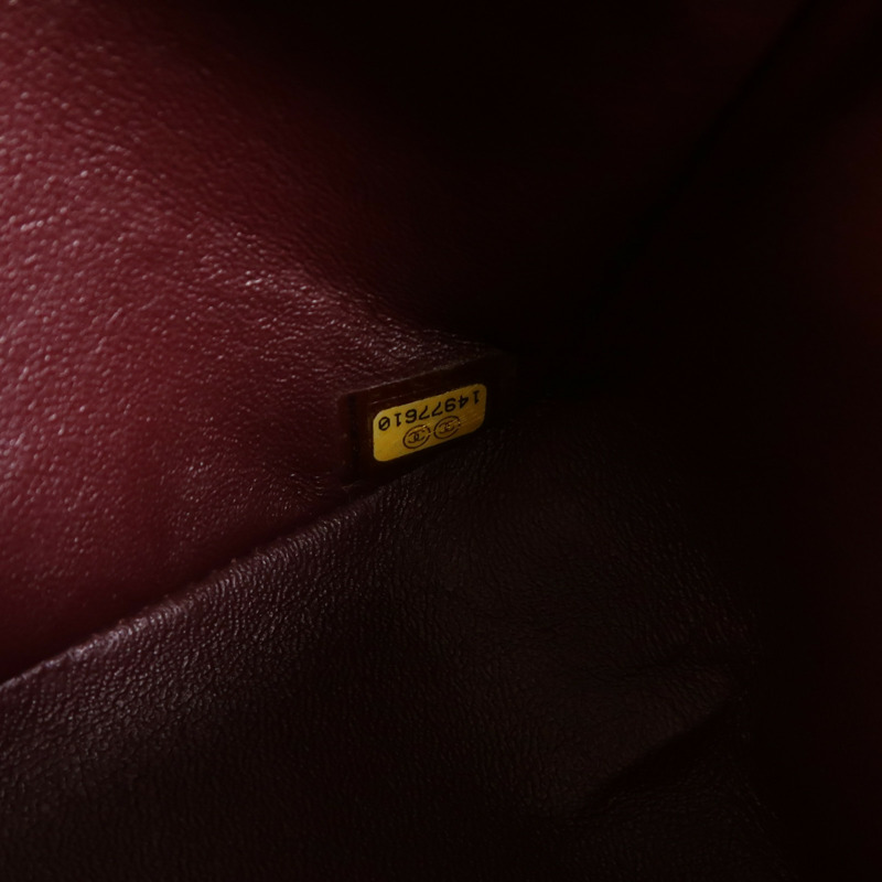 CHANEL 羊皮皮革Large Classic金扣鏈帶肩背袋-6