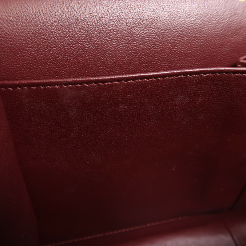 CHANEL 羊皮皮革Large Classic金扣鏈帶肩背袋-16