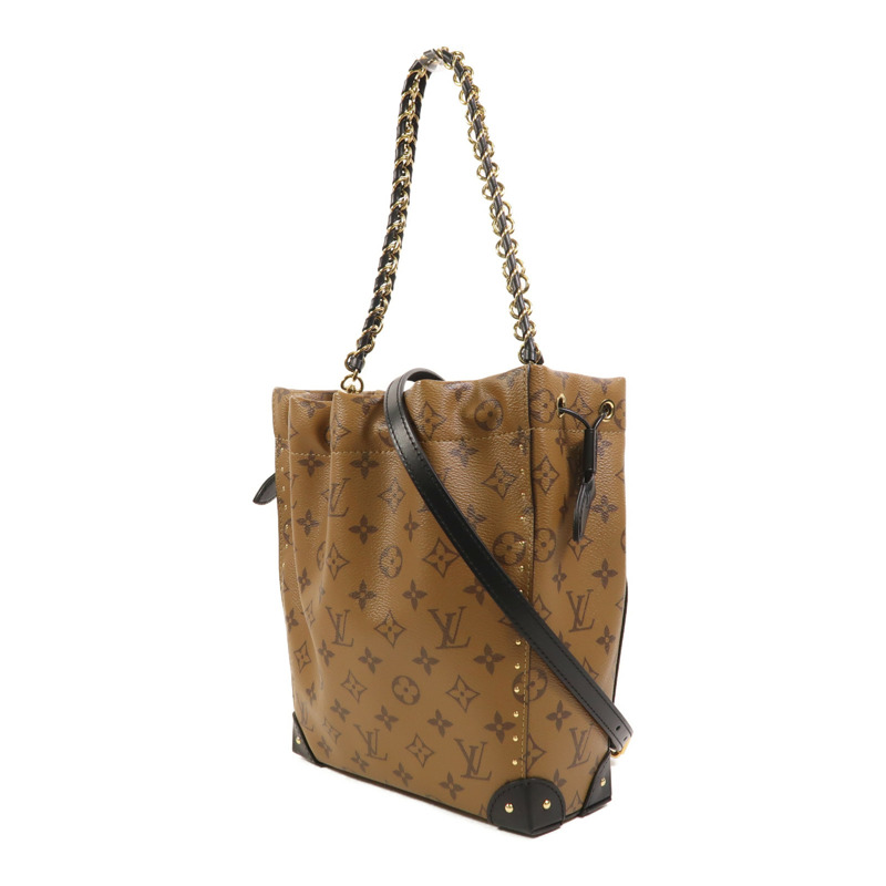 LOUIS VUITTON Monogram Reverse Noe Trunk PM手挽肩背兩用袋-2
