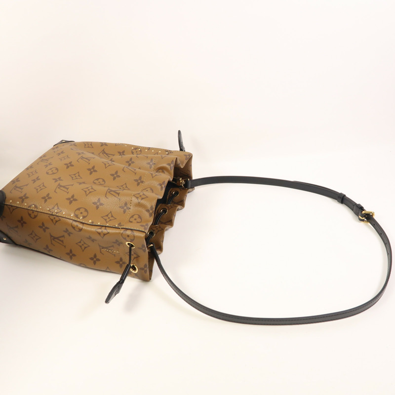 LOUIS VUITTON Monogram Reverse Noe Trunk PM手挽肩背兩用袋-7