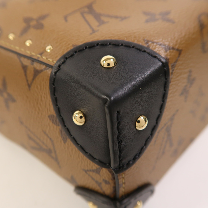 LOUIS VUITTON Monogram Reverse Noe Trunk PM手挽肩背兩用袋-11