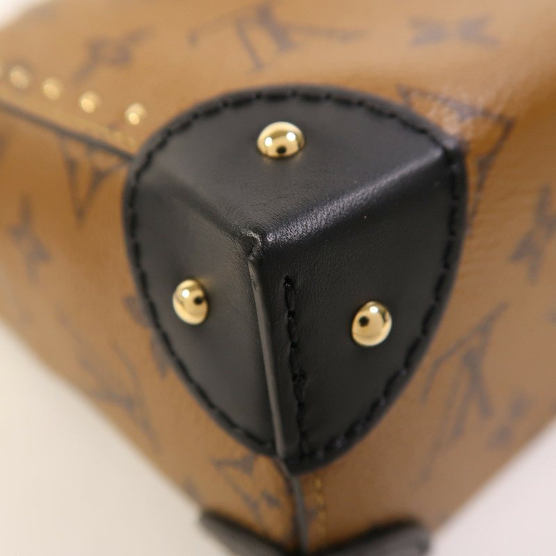 LOUIS VUITTON Monogram Reverse Noe Trunk PM手挽肩背兩用袋-12