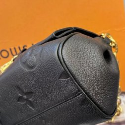 近新品 路易威登/Louis Vuitton 黑金全皮Favorite摯愛雲朵包 芯片款-5