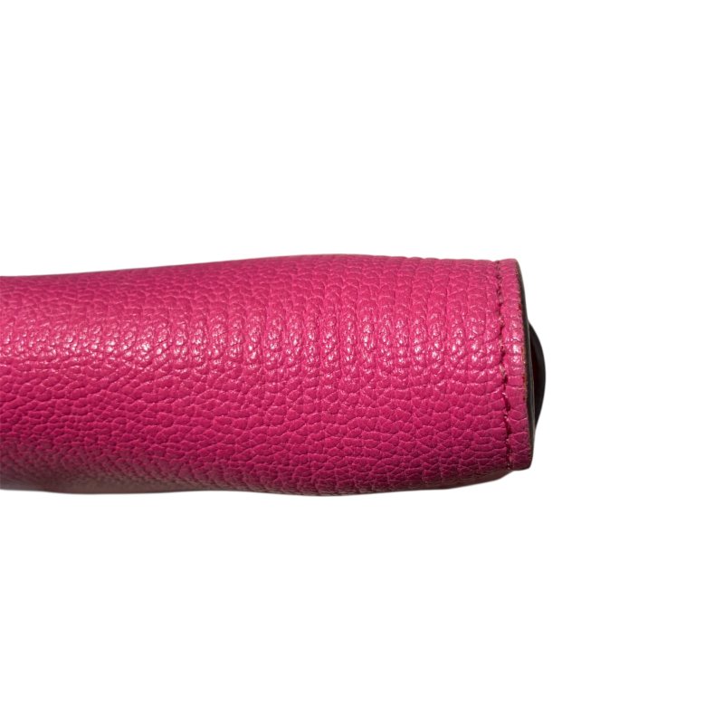 HERMES 愛馬仕 KELLY桃紅長夾-9