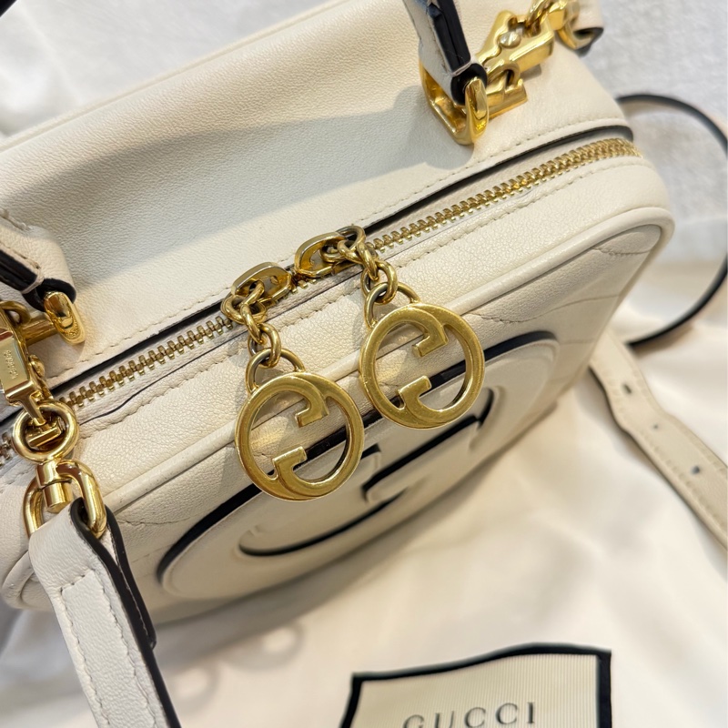 Gucci 白色 GG Marmont 相機包-6