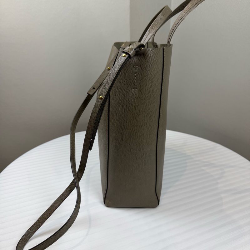 思琳/CELINE Vertical Cabas 托特包 灰褐色 頂部配有短提手 可手提 附帶可拆卸長24 高27 寬9-2