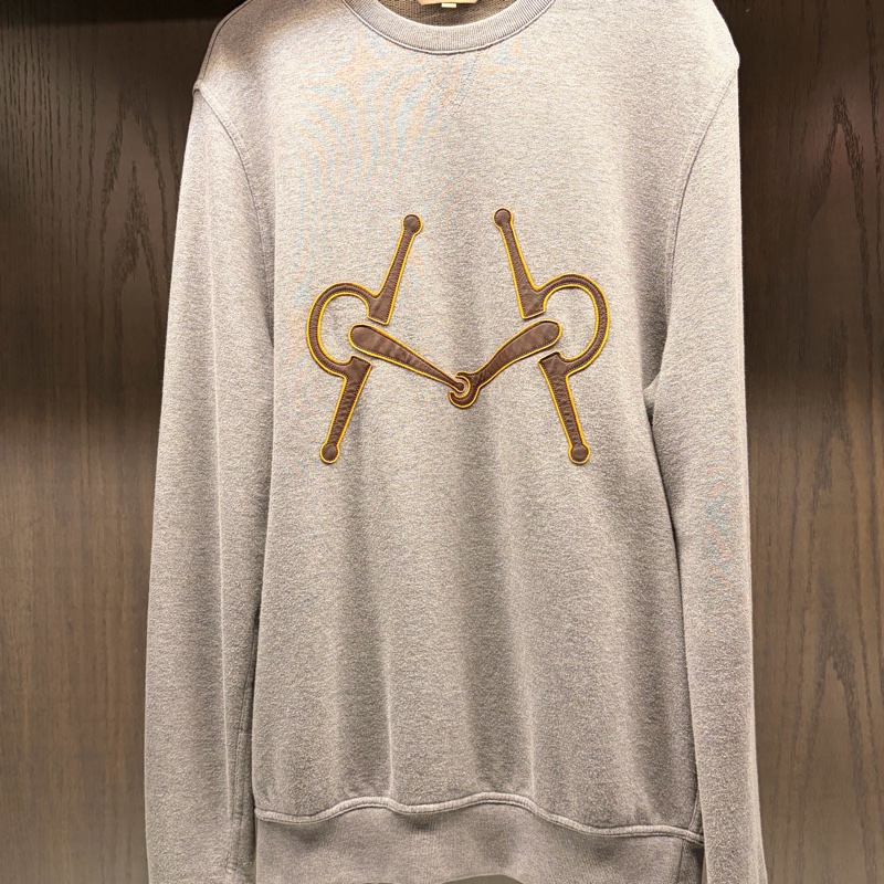 Hermes 愛馬仕 新款 運動膠囊系列 95新 S灰色馬銜拼皮-5