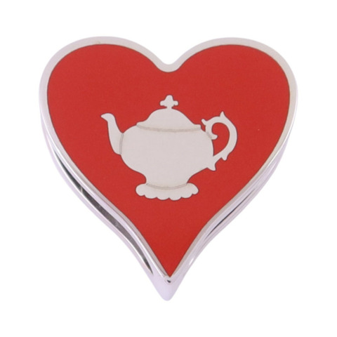 HERMES 金屬/琺瑯Tea Time Twilly Ring絲巾扣