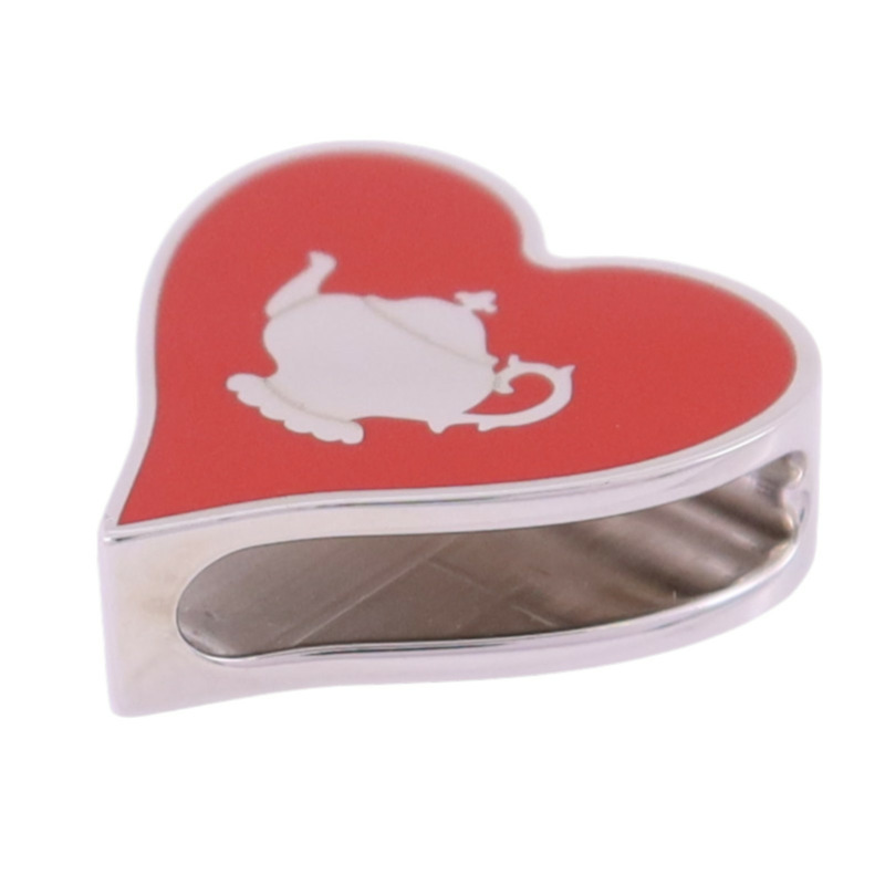 HERMES 金屬/琺瑯Tea Time Twilly Ring絲巾扣-1