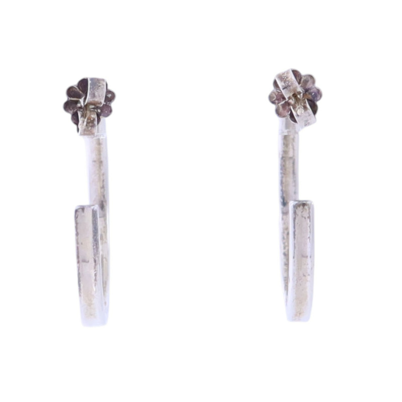 TIFFANY&CO 925純銀1837 Hoop Earrings銀扣耳環-2