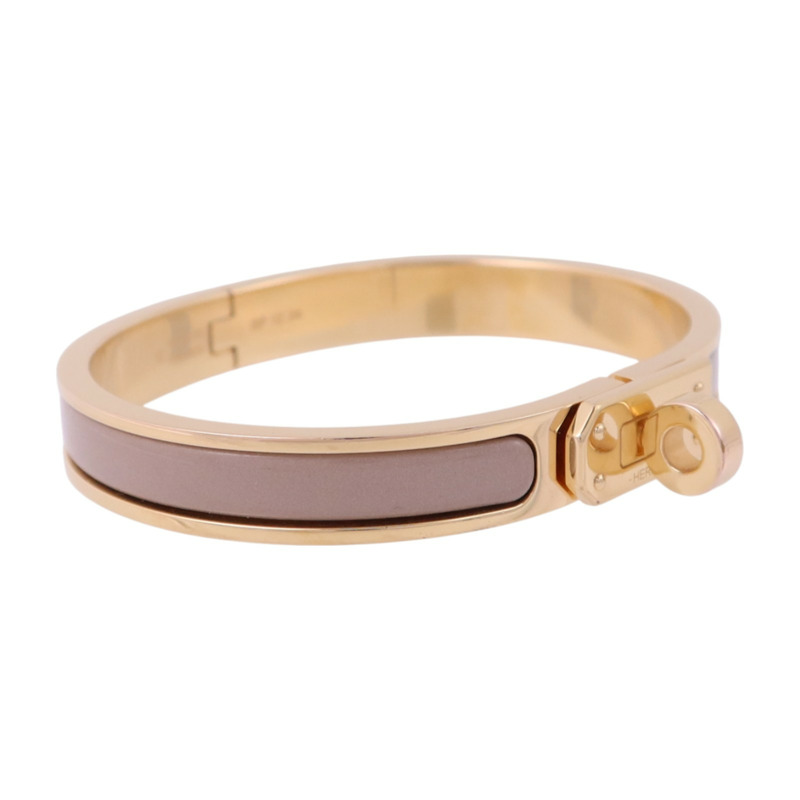 HERMES 金屬/琺瑯Mini Clic Kelly Bracelet金扣手鏈-2