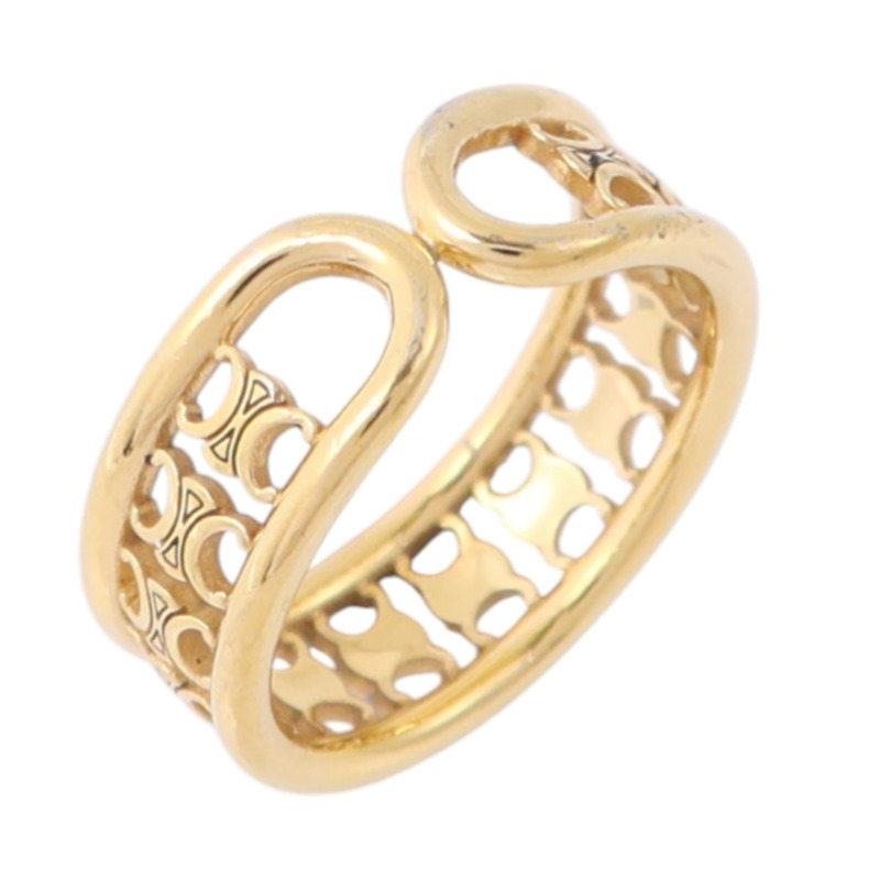 CELINE 金屬Triomphe Multi Ring戒指#54/US#6.5-0