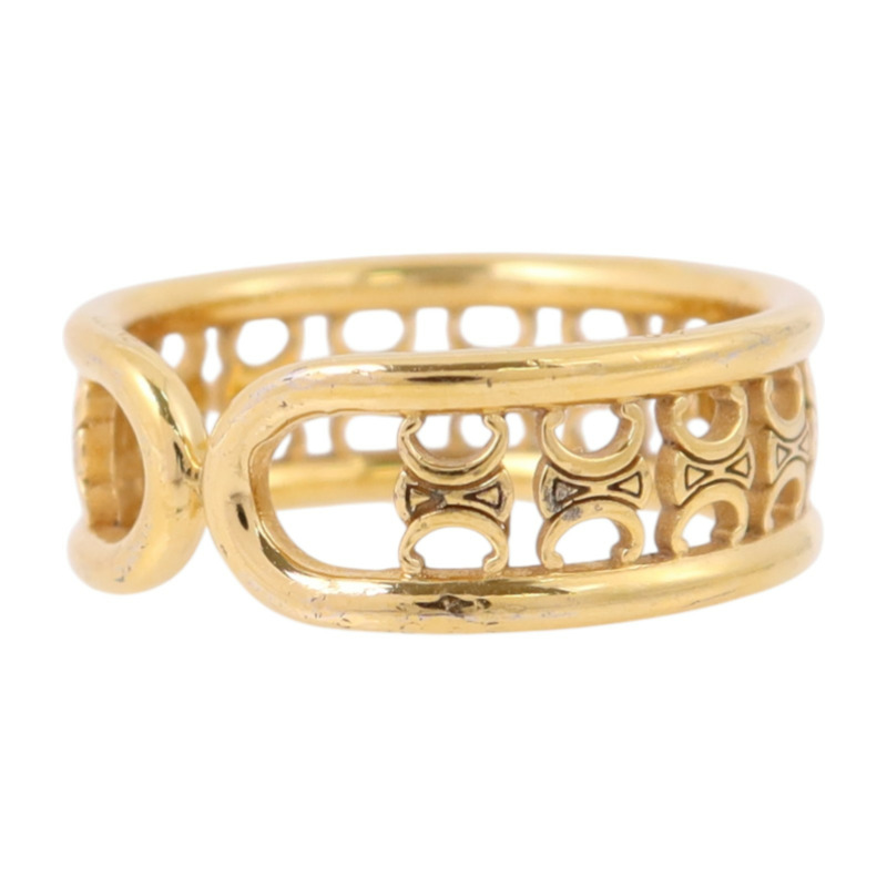 CELINE 金屬Triomphe Multi Ring戒指#54/US#6.5-2