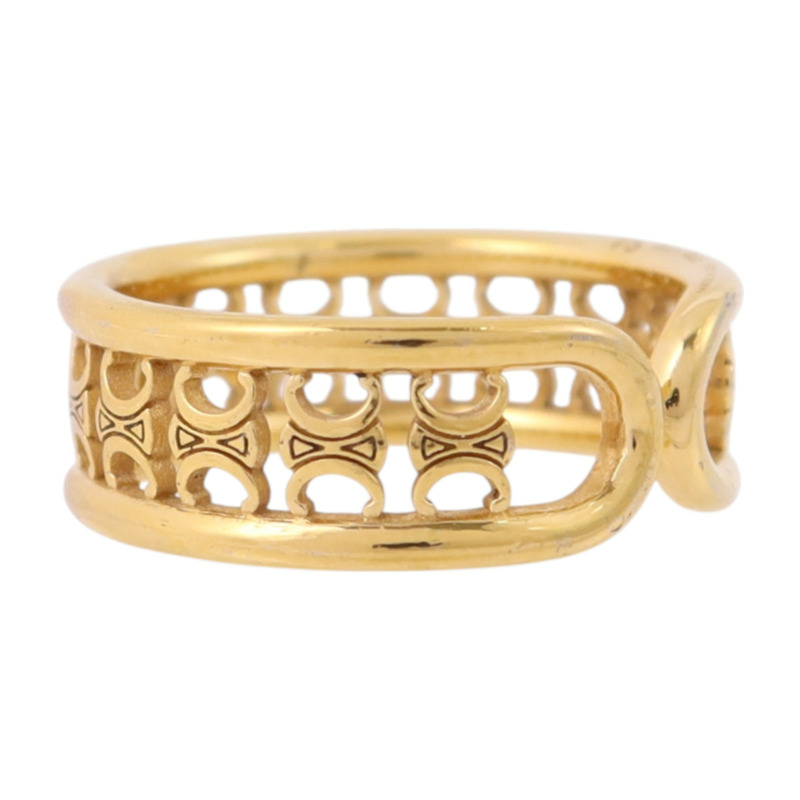 CELINE 金屬Triomphe Multi Ring戒指#54/US#6.5-3