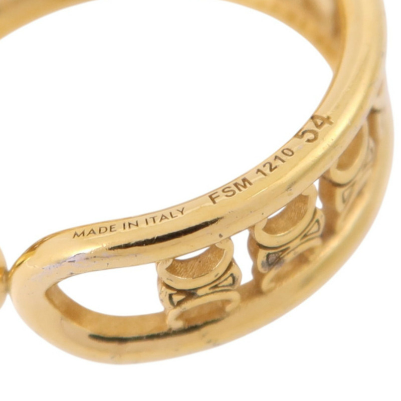 CELINE 金屬Triomphe Multi Ring戒指#54/US#6.5-4