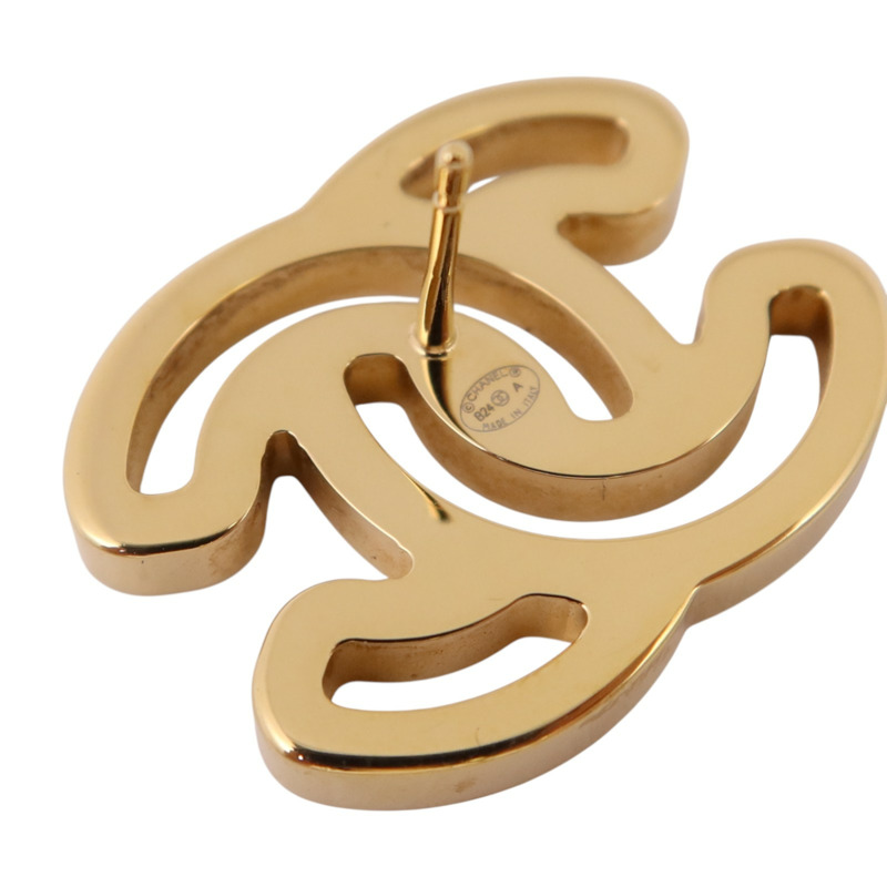 CHANEL 金屬CC Earrings金扣耳環-5