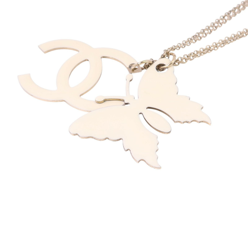 CHANEL 金屬/琺瑯Necklace金扣項鏈-6