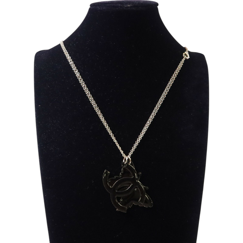 CHANEL 金屬/琺瑯Necklace金扣項鏈-8