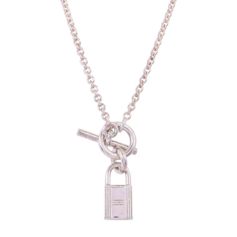 HERMES 925純銀Kelly Cardenas Necklace銀扣項鏈