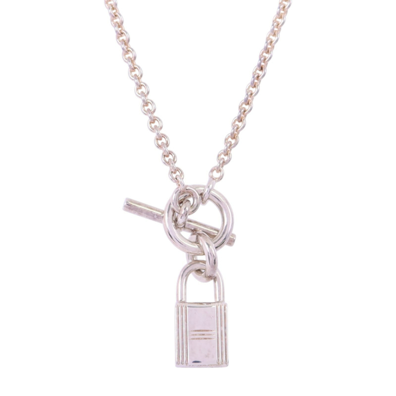 HERMES 925純銀Kelly Cardenas Necklace銀扣項鏈-1