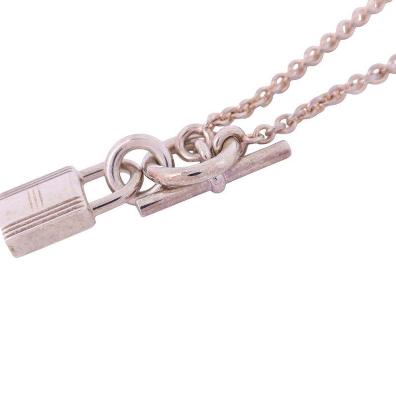 HERMES 925純銀Kelly Cardenas Necklace銀扣項鏈-3