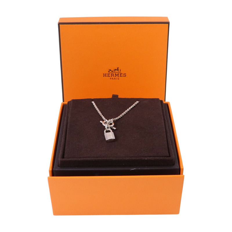 HERMES 925純銀Kelly Cardenas Necklace銀扣項鏈-6