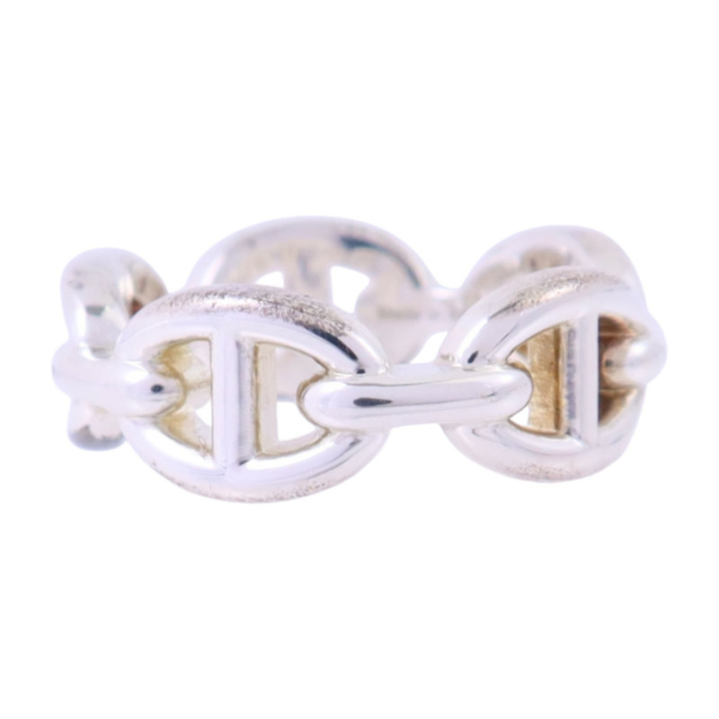 HERMES 925純銀Chaine D'Ancre Ring戒指#51/US#5.75-3