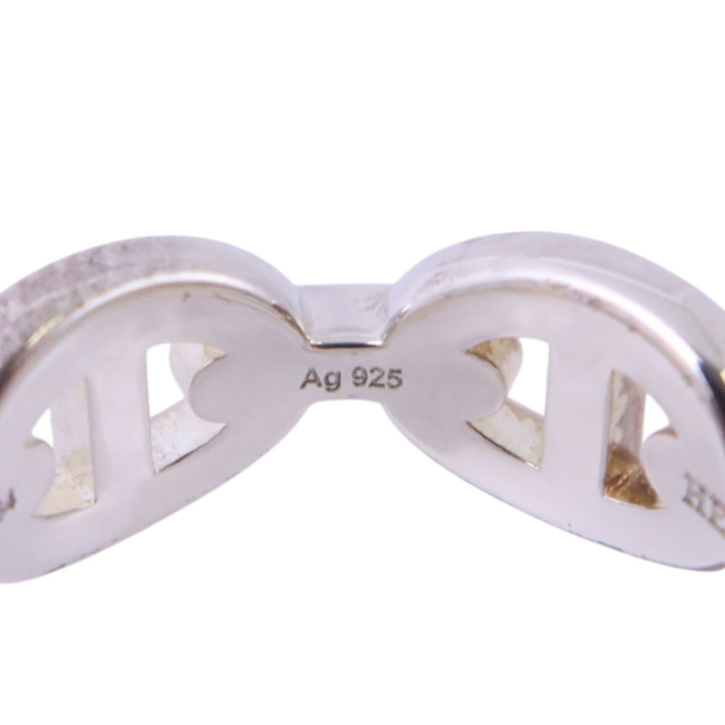 HERMES 925純銀Chaine D'Ancre Ring戒指#51/US#5.75-5